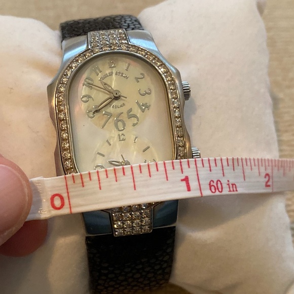 Philip Stein Teslar Diamond Signature Watch comes with metal band as well - Picture 9 of 11